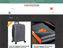 Tablet Screenshot of carryonguru.com
